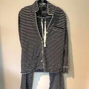 J Crew Striped Long Sleeve PJS, XS
